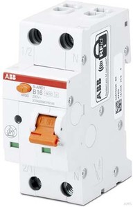 ABB S-ARC1 C16 C16, 6kA, 1P+N, 2TE Brandschutzschalter