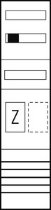 ABN Braun EZ17111 Zählerplatz eHZ 1Z/R mit Klemmstein