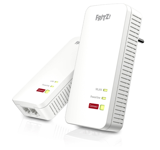 AVM FRITZ!Powerline 1240 AX WLAN Set Gigabit-Powerline u.Wi-Fi 6 energiesparende