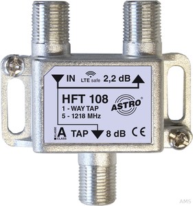 Astro HFT108 Abzweiger 1-fach, 5 - 1218 MHz