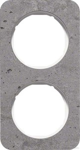 Berker 10122379 Rahmen R. 1 Beton-grau/polarweiß glänzend