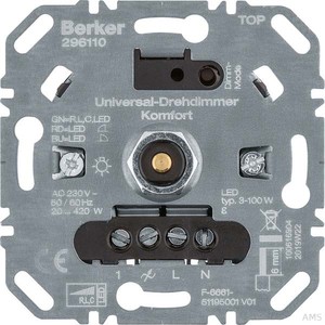 Berker 296110 Universal-Drehdimmer Komfort (R,L,C,LED)