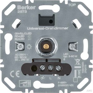 Berker 2973 Universal-Drehdimmer (R, L, C, LED)
