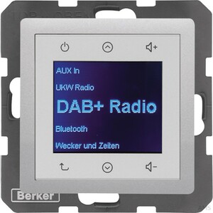 Berker Radio DAB+, Bt., Q.x alu 30846084