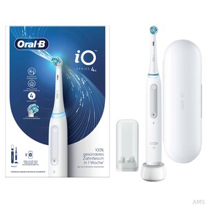 Braun Oral-B iO Series 4 mit Reiseetui Quite White Zahnbürste 414988