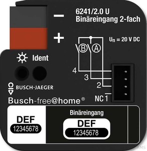 Busch-Jaeger 6241/2.0 U Binäreingang 2-fach, UP