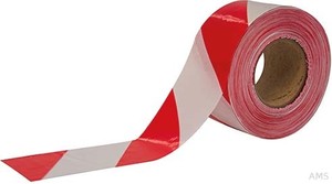 Cimco Absperrband rot/weiß 75mm x 100m