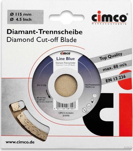Cimco Diamanttrennscheibe D=115mm 20 8700
