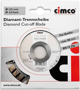 Cimco Diamanttrennscheibe D=150mm 20 8712
