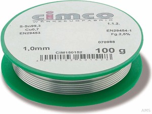Cimco Elektroniklot bleifrei 1,0mm/250g 15 0154 (1 Pack)
