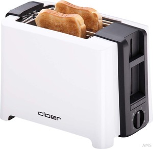 Cloer 3531 2-Scheiben XXL Toaster WS/SW