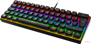 DELTACO GAMING Mini Gaming Tastatur mechanisch, 60%, sw GAM-075-DE