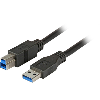 EFB-Elektronik USB-Verbindungskabel A-B 1,8m USB 3.0 schwarz K5236.1,8