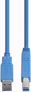 E+P Elektrik USB3.0-Verbindungskabel AB 1,5m,blau CC 302