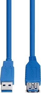 E+P Elektrik USB3.0-Verlängerung AA 1,5m,blau CC 318/1
