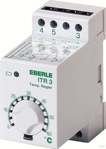 Eberle ITR-3 100 Temperaturregler auf Tragschiene 40...100C, AC 230V, 1We, pot.frei