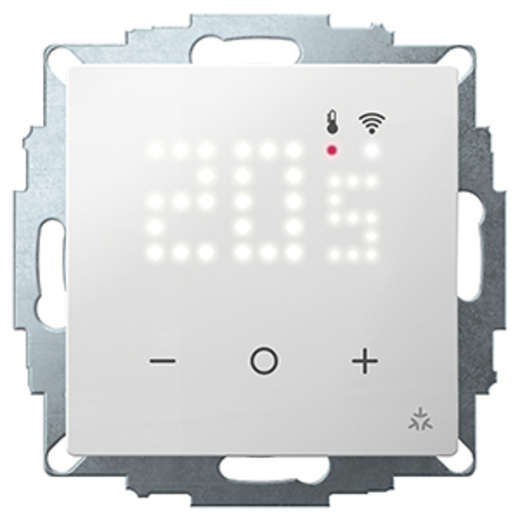 Eberle UTE 3500-RAL9016-G-55 Smart Home fähiger UP-Thermostat als Raumregler, RAL 9