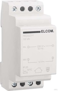 Elcom RED021Y Sicherheitstrafo 230V/12V 18VA 2PLE