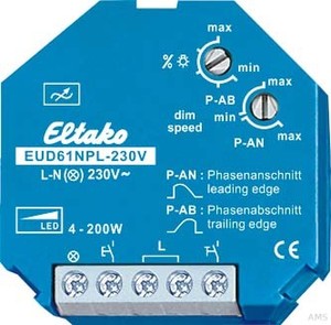 Eltako EUD61NPL-230V Universal-Dimmschalter ohne N-Anschluss,