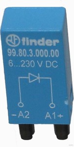Finder 99.80.3.000.00 EMV-Modul Freilaufdiode, 6... 220 V DC (10 Stück)