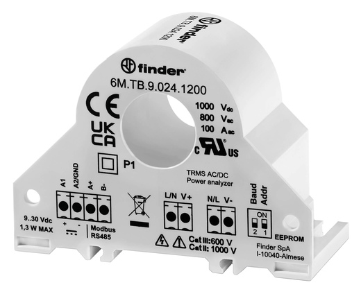 Finder Energie-Messwandler 100A-800VAC/1000VDC 6M.TB.9.024.1200