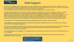 Fluke GLD-DSX-5000 1 Jahr Gold Support für DSX-5000