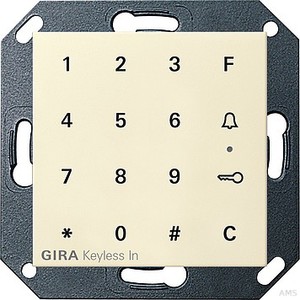 GIRA, Schalter 260501 Keyless In Codetastatur System 55 cremeweiß