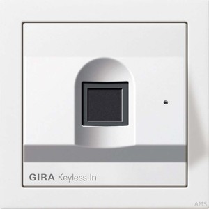 GIRA, Schalter 2617112 Gira Keyless In Fingerprint-Leseeinheit Flächenschalter Reinweiß