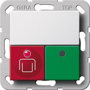 GIRA, Schalter 290203 Ruf-/Anwesenheitstaster System 55 reinweiß