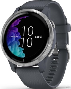 Garmin GPS-Fitness-Smartwatch Granitblau/Silber VENU granitblau/si