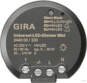 Gira 244000 Uni-LED-Dimmer Mini Elektronik