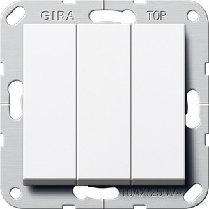 Gira 283203 Wippschalter Wechsel 3fach System 55 Rei