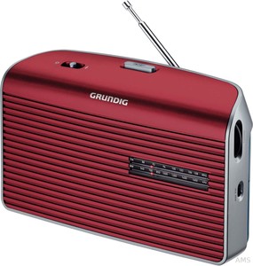 Grundig Music-60 rot-silber Kofferadio UKW/MW