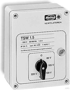 Helios, Ventilatoren TSW Trafo-Drehzahlsteller 1-phasig 230V 1,5A IP20