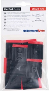 Hellermann Tyton 151-02659 Flexibler Klebesockel Schwarz 10 (10 Stück)