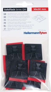 Hellermann Tyton 151-02660 Klebesockel 30 x 30 Schwarz 10 ST ME (10 Stück)