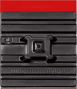 Hellermann Tyton FMB4APT-I PA66HS BK FMB4APT-I PA66HS Flex Klebesockel BK (100 Stück)