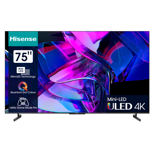 Hisense 75U7KQ sw LED-TV Mini LED UHD Multituner BT Smart Dolby Vision HDR10+