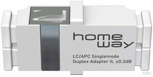 Homeway Duplex-Kupplung LC/APC SM rw HW-2XLCAPCKRW