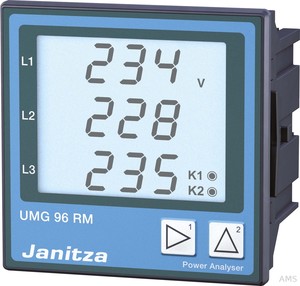 Janitza Electronic Netzanalysator 90-277VAC, 90-250VDC UMG 96RM #5222061