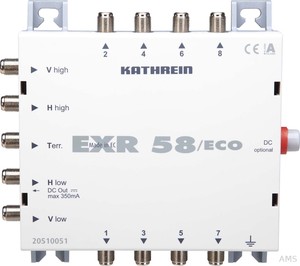 Kathrein EXR58ECO Multischalter 4ZF 8Teilnehmer Eco