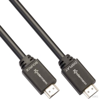 Kindermann 5809-3015 HDMI Kabel 4K60 Ethernet Stecker/Stecker TypA 19Pin 15m