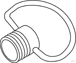 Kleinhuis 170 Ringnippel, H 27mm, Gewinde M10x1