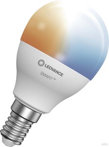 LEDVANCE LED-Tropfenlampe E14 BT, 2700-6500K SMART #4058075485273 (4 Stück)