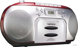Lenco Radio/CD/Kassetten-Player SCD-420 RED