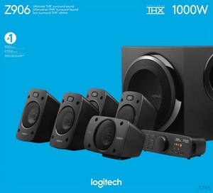 Logitech Lautsprecher System 5.1, 500W LOGITECH Z906 sw