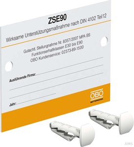 OBO Bettermann KS-ZSE DE Kennzeichnungsschild für Zugentlastung