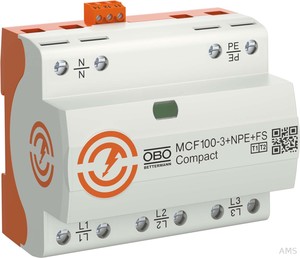 OBO Bettermann MCF100-3+NPE+FS LightningContr. Compact dreip. mit NPE+FS