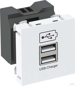 OBO Bettermann USB Ladegerät m. 2.1A Ladestrom MTG-2UC2.1 SWGR1