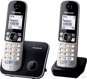 Panasonic KX-TG6812GB DECT Telefon DUO schnurlos schwarz